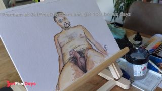 [GetFreeDays.com] Drawing a naked guy Sex Stream February 2023-8