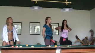 xxx video clip 5 Strapon fucked by the pooltable FFFM on strap on fat fisting porn-0