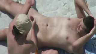 free video 4 Grateful blowjob peeped on the beach | voyeur | handjob porn toilet fetish voyeur-5
