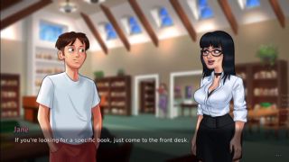 Cumshot Public Sex in the Library-1