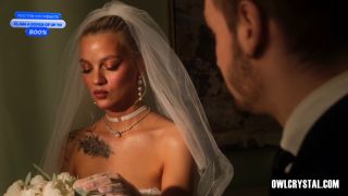 Owl Crystal - The luxury bride is left alone with the photographer and cheats on her groom 1080P - Facial-1