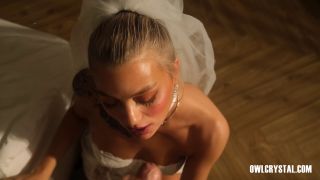 Owl Crystal - The luxury bride is left alone with the photographer and cheats on her groom 1080P - Facial-9