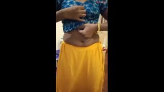 Exotic Cuckold Wife Teases Lover in Pink Bra  Saree Navel Show in Hotel Bliss by HotwifePlayX-3