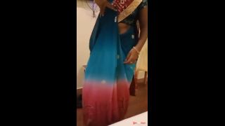 Exotic Cuckold Wife Teases Lover in Pink Bra  Saree Navel Show in Hotel Bliss by HotwifePlayX-7