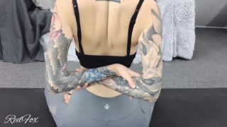 Red Fox - Tattooed Russian Babe Practices Sexy Yoga Poses-9