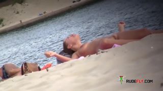 porn clip 42  18 years old  girl nudist at beach 2, hidden camera on webcam-1