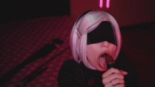 MyKinkyDope – BBC Nier Automata Cosplay BBC Blowjob - (Webcam)-7