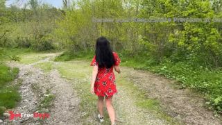 Car Ride to the River Ends with Wet Pleasure POV Roadside Fun-1