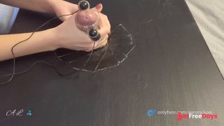 Close-Up Teasing Cock Massage With Vibrator - Massive Cum-0