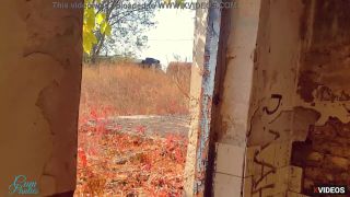 Amateur Outdoor Cumshot In Pantiess - Public-4