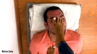 Mistress Enola - Nose And Face Flattening - Hard Trampling Slave Face - Foot Fetish-9