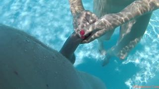 Pool Blowjob, Underwater Handjob and Cumshot - Handjob-2