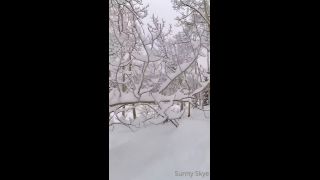 SunnySkye, Snow Cabin Short Quickie Sextape Onlyfans (Pornstar)-5