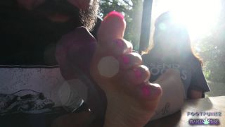 free video 34 Outdoor Sock and Foot Worship | hd | feet porn cousin foot fetish-5