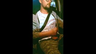ShayUncut - Car jerk with cum on hand and taste test-8