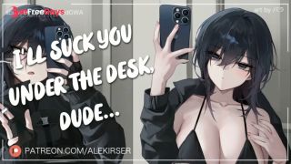 Youre Getting Me Wet... Your Tomboy Crush Supports You Under the Desk  ASMR Roleplay-1