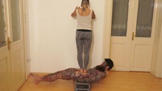 Pt 2GymBabe - Extreme Step Board Trampling-4