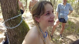 Louise Little French - Public Gang Bang Creampie In Park -.-7