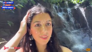 [GetFreeDays.com] Crazy CUMWALK on Public Waterfall Full of People Blowjob in Public Toilet Porn Clip May 2023-0