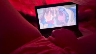 7124 Cute Girl Masturbating Watching Uncensored Hentai while ...-9