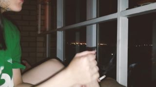 She really likes to smoke and play with my dick - Smoking-2