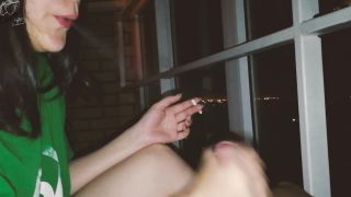 She really likes to smoke and play with my dick - Smoking-8