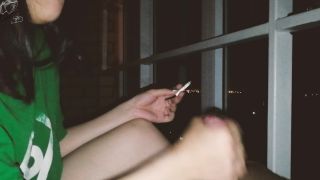 She really likes to smoke and play with my dick - Smoking-9