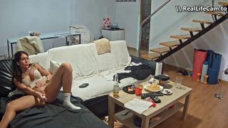 Reallifecam - Lina Get Horny After Party And Have Hot Pussy Rub On Sofa 15.01.2025 600P - Voyeur-2