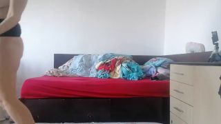 Solo Fingering Amateur wife dancing like crazy naked in the house.-9