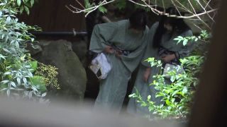 7187 Rare footage Ikase hot spring gift creampie-3