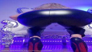 MISS COURTNEY - Louboutins And Shiny Leather Pants To Make You Drool.-9