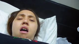 18 Year Cute Girl She is begging for a dick Naughty masturbation and orgasm with fingers-8
