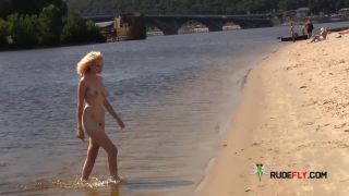 Watching gay threesome on nude  beach-9