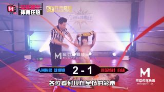 Bai Ying, Shen Nana - Actress Arena Wrestling Mania EP1 Bound Nushiri Show [uncen] - Madou Media (FullHD 2021)-8