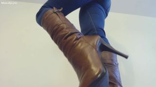 porn video 3 Miss Lilly Lynn - Leather Boot Bitch - fetish - cumshot facesitting fetish-4