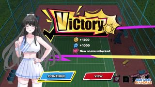 Lesbian Tennis EP15 Hentai Scenes with Kim, Bridget and Sania - Academy Love Saga Tennis Angels Ex-3