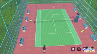 Lesbian Tennis EP15 Hentai Scenes with Kim, Bridget and Sania - Academy Love Saga Tennis Angels Ex-8