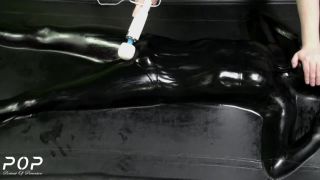 Miss Perversion Gets Teased in a Latex Vacbed-7