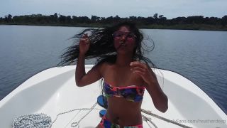 Onlyfans - heatherdeep - Top less boat outdoor with Donny long - 22-10-2020-1