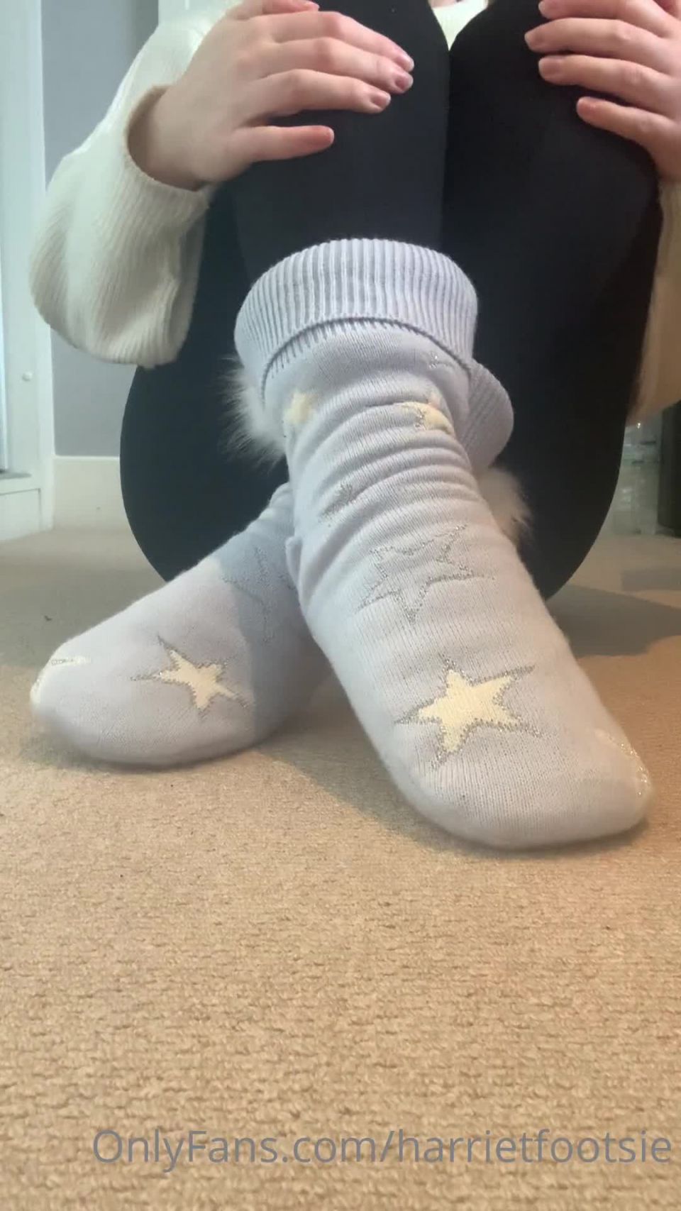 xxx video 48 harrietfootsie 060220212025822767 look at my cute slipper socks and strawberry smelling lotion both birthday presents | foot | feet porn black girl foot fetish