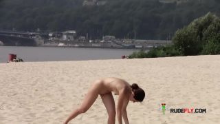 She strips on nude beach-6