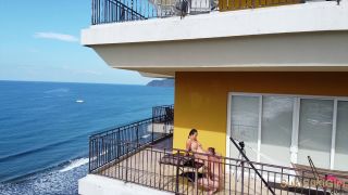 Indoor Paradise: Hot Penthouse Balcony Action in Jaco Beach-5