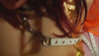 Babe In Redhead Wig On A Leash In Hardcore Video With Creampie  Amateur  homepornframes -9