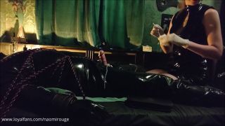   Ballbusting LoyalFans: Lady Naomi Rouge - Rubber Cbt Sounding Treatment   Ballbusting-6