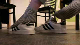 Freckled Feet11-02-2021 - Public shoe play with my adidas at the bar $-1