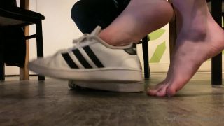 Freckled Feet11-02-2021 - Public shoe play with my adidas at the bar $-9