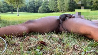 Thickbruinsfan - BBC Jerking Off Outdoors Leads To Moaning Cumshot-9