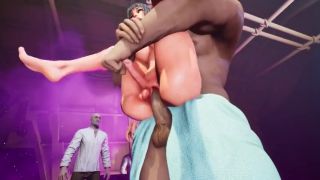 Cartoon Futanari shaking in a night club-3