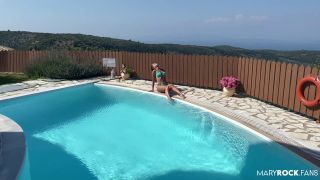 Beautiful Bitch Masturbates By The Pool.-1