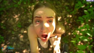 Petite Forest Thriller: Girlfriend's Sexy Adventure Awaits-9
